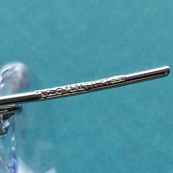 RARE Tiffany & Co. Elsa Peretti Platinum Diamond Rock Crystal Drop Earrings - Picture 6 of 6